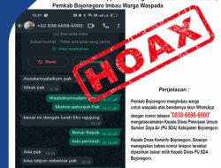 Beredar Akun WhatsApp Palsu Mengatasnamakan Kadin PU SDA, Pemkab Bojonegoro Imbau Warga Waspada