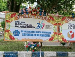 PJI Bojonegoro Ucapkan HJB ke-347 Dengan Karangan Bunga